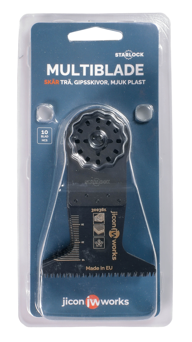 Multiblad JW Wood Japan65x42mm Starlock 10-pack