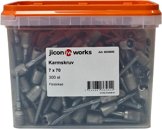 Karmskruv 7x70mm 300p Jicon