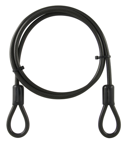 LÅSWIRE MILLERS ÖGLOR PLASTAD SVART 8MM 1500MM