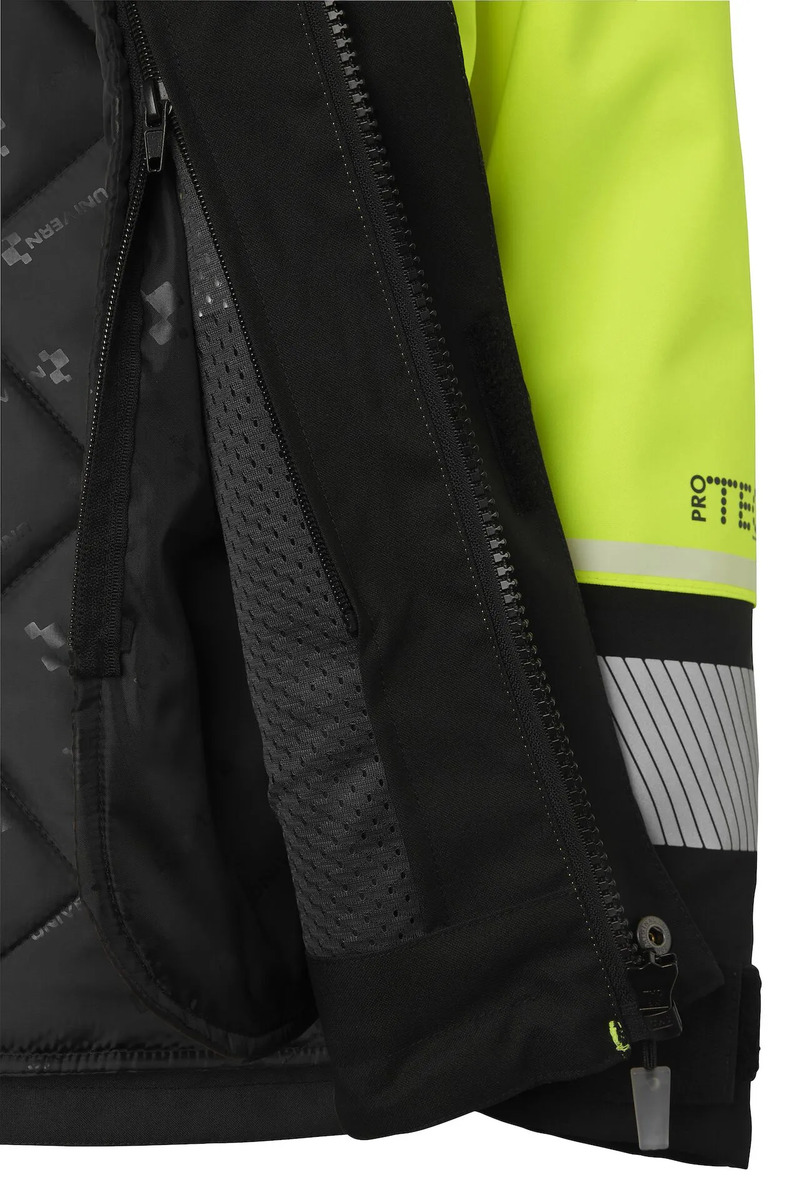 Vinterjacka Univern ProTec 2-in-1, kl2/3, gul/svart 5XL