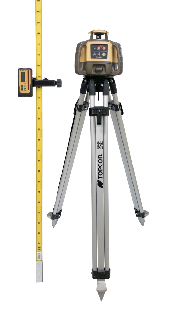 PLANLASER KOMPL.RL-H5A TOPCON Mottagare, stativ, mätstång.