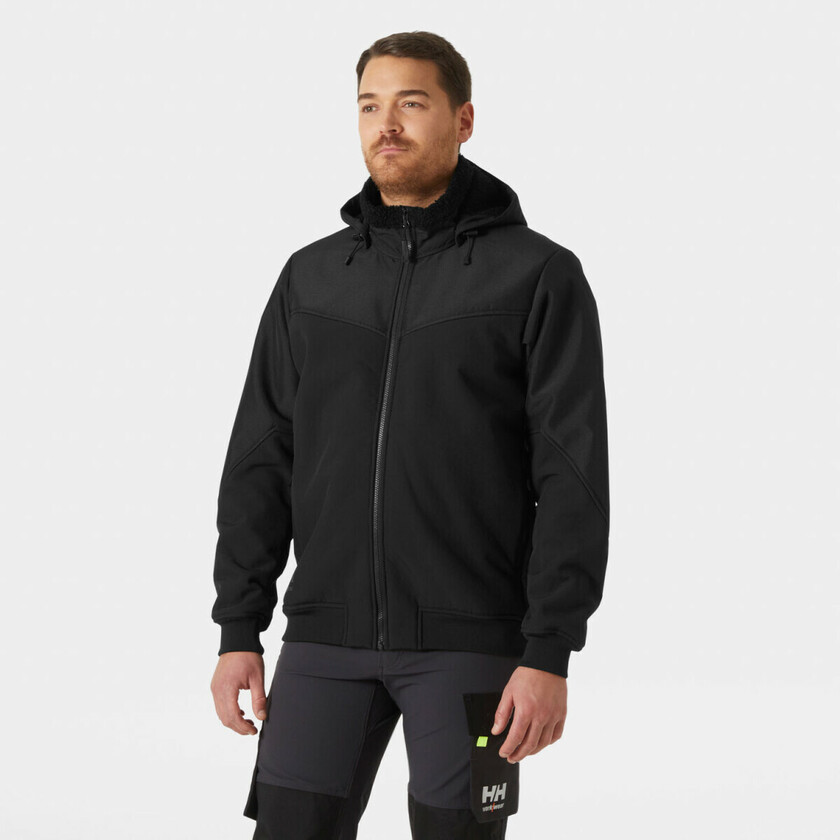 VINTERJACKA 74291 OXFORD SOFTSHELL SVART M