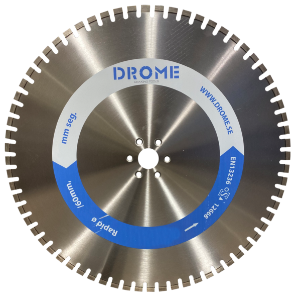 Diamantklinga Raptor 600x4,5mm , 109 hålbild
