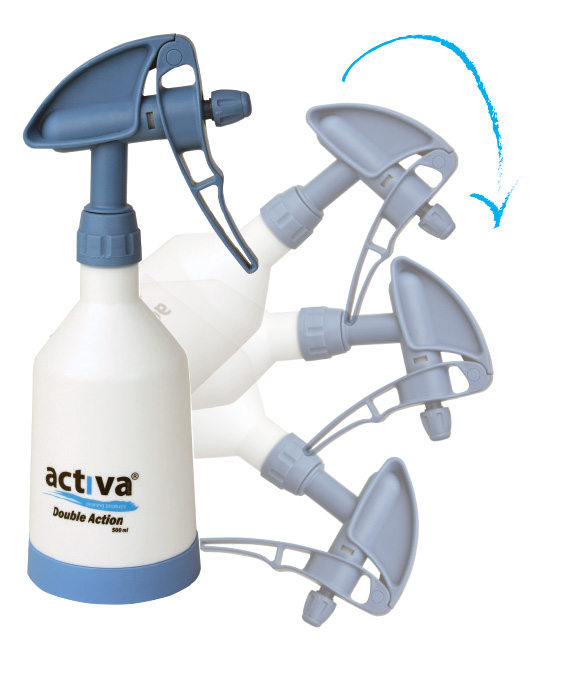 SPRAYFLASKA DUBBELVERKANDE 360 GRADER ACTIVA 500ML