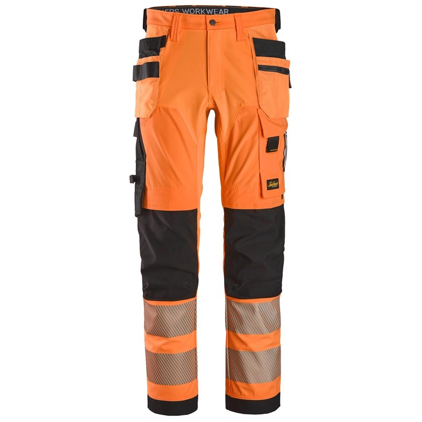 ARBETSBYXA 4STR HF HV KL2 ORANGE/SVART STL: 150