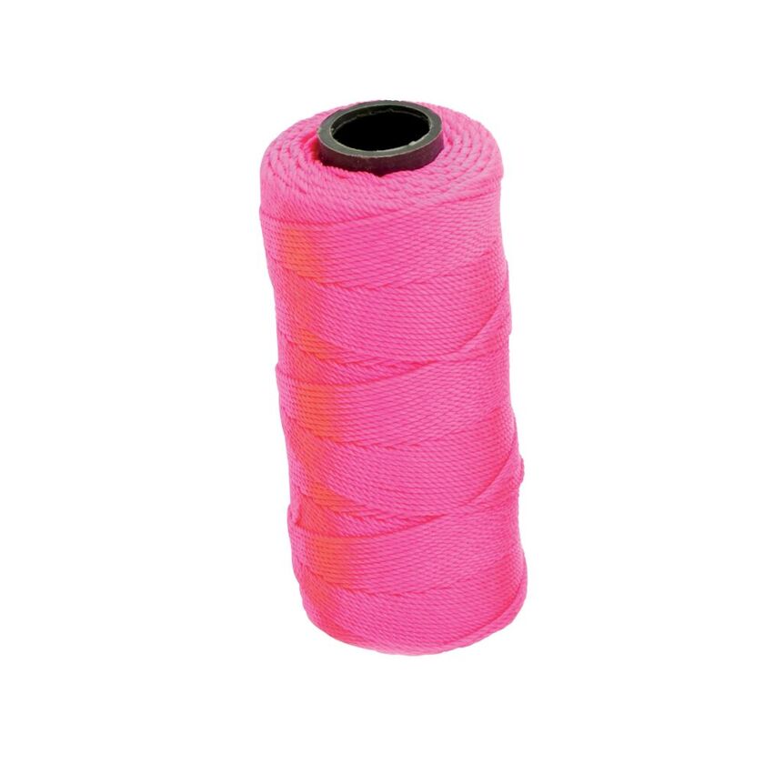 MURARSNÖRE 120M POLYESTER ROSA NEONROSA