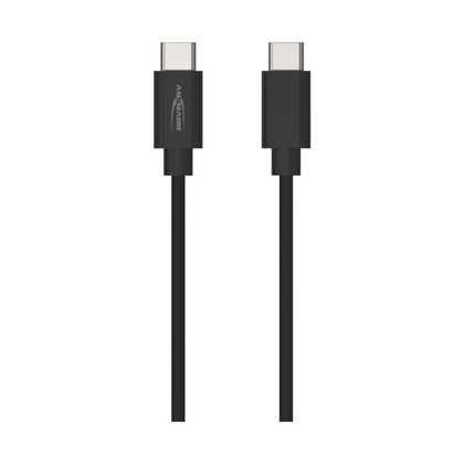 LADDKABEL USB C USB C 1.2 M SVART