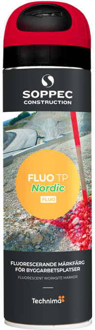 Märkfärg Fluo TP Nordic röd 500ml