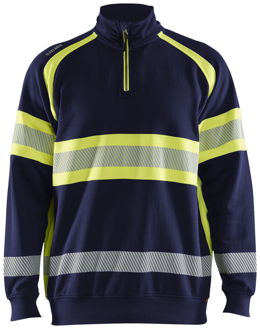 TRÖJA 35531158 M MARIN BLÅ/VARSELGUL BLÅKLÄDER