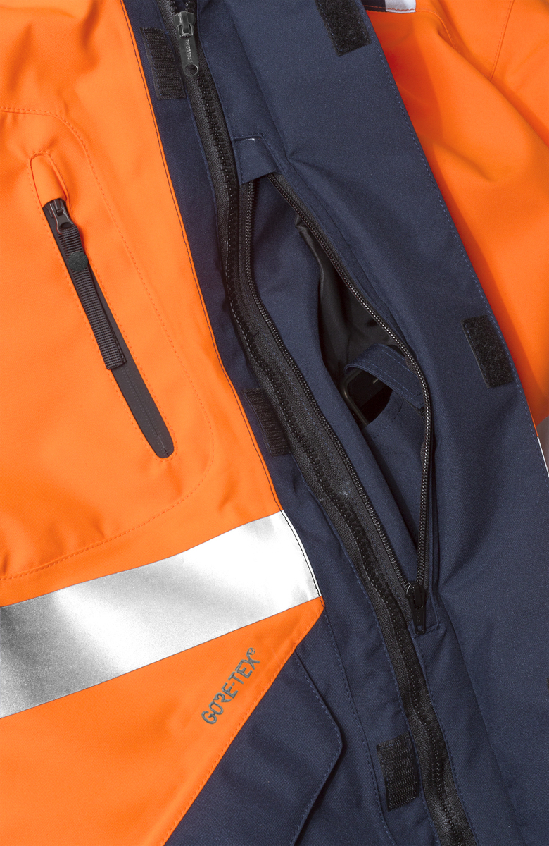 JACKA GORE-TEX VARSEL 4988 GXB VARSELORANGE/MARIN STL XS