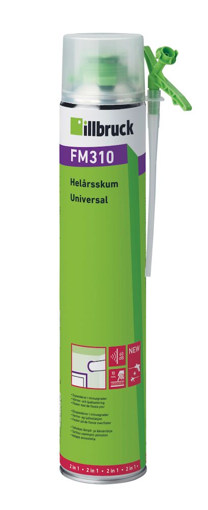 Fogskum FM310 helårs 750ml 2 i 1 ventil Illbruck