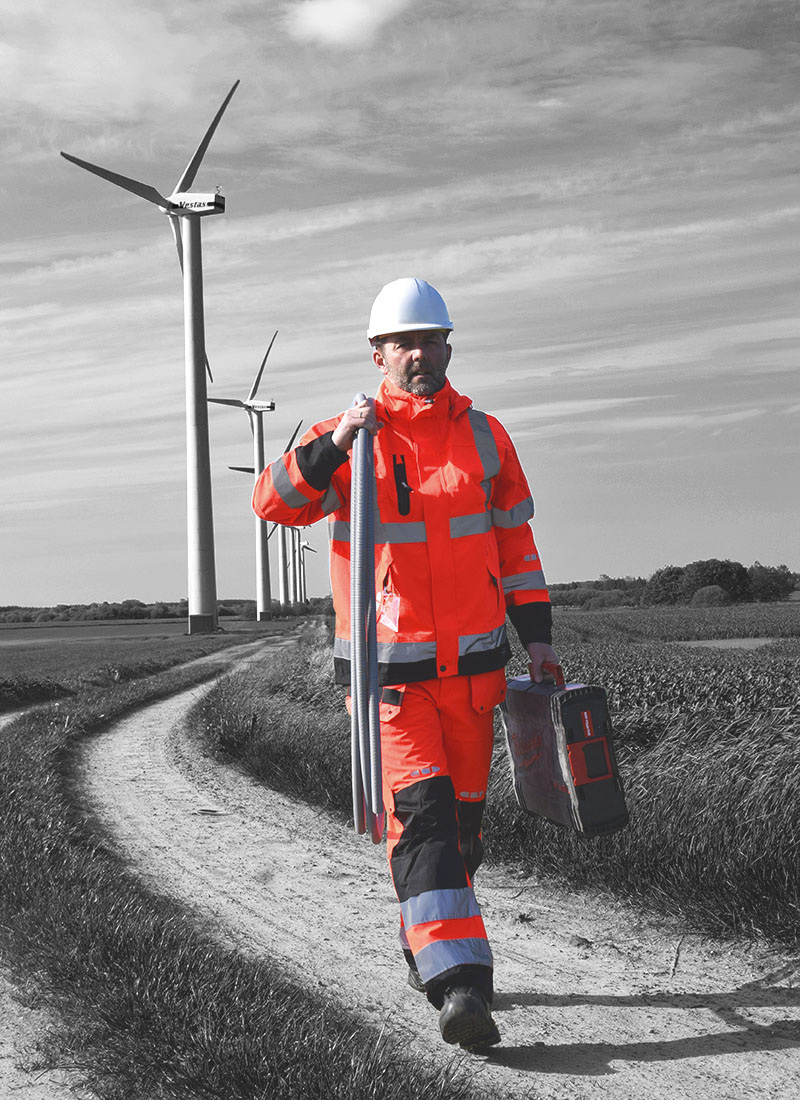 FOX Arbetsbyxa 5XL Hi-Viz oran Hi-Viz Orange/Svart 5XL