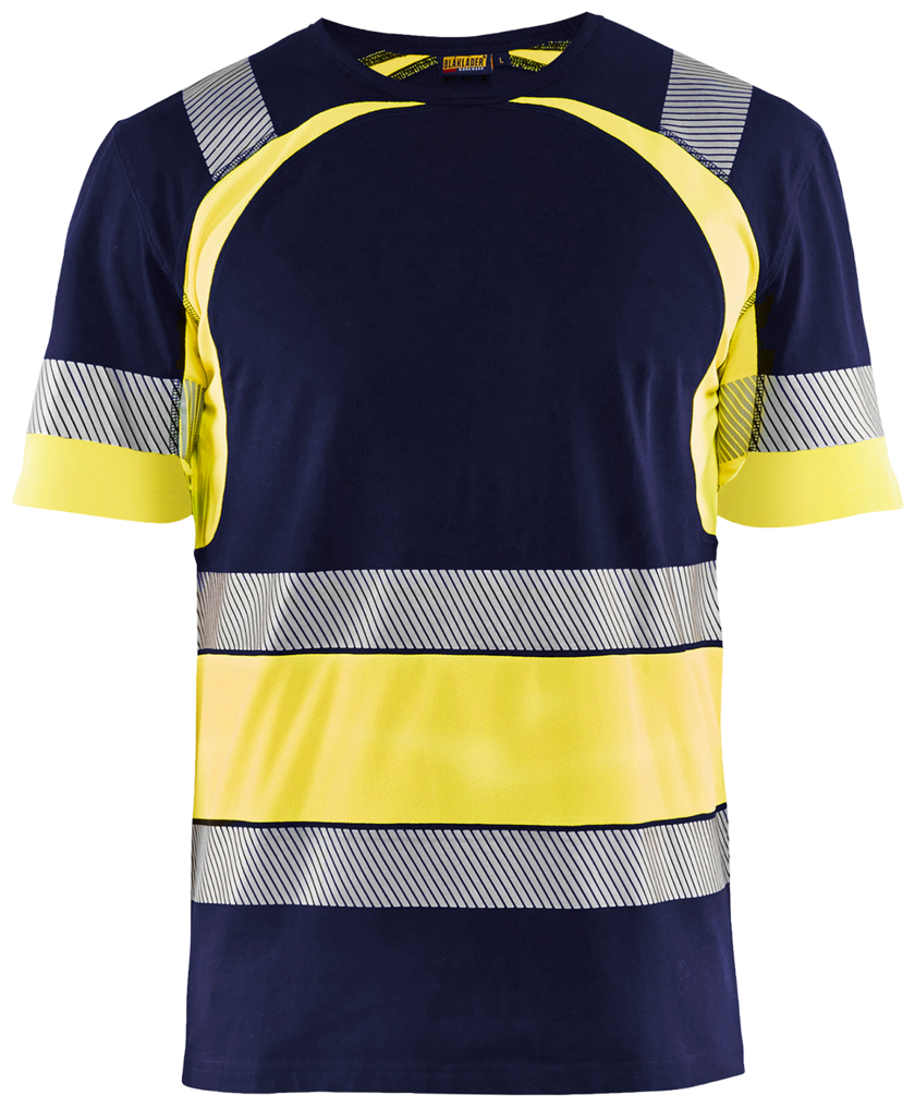 T-SHIRT 34211030 MARIN/GUL 3XL BLÅKLÄDER