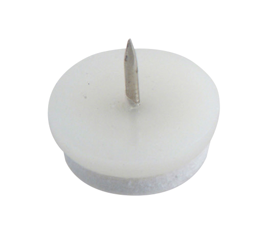 GOLVSKYDD MILLERS PLAST/FILT/S PIK VIT Ø22MM