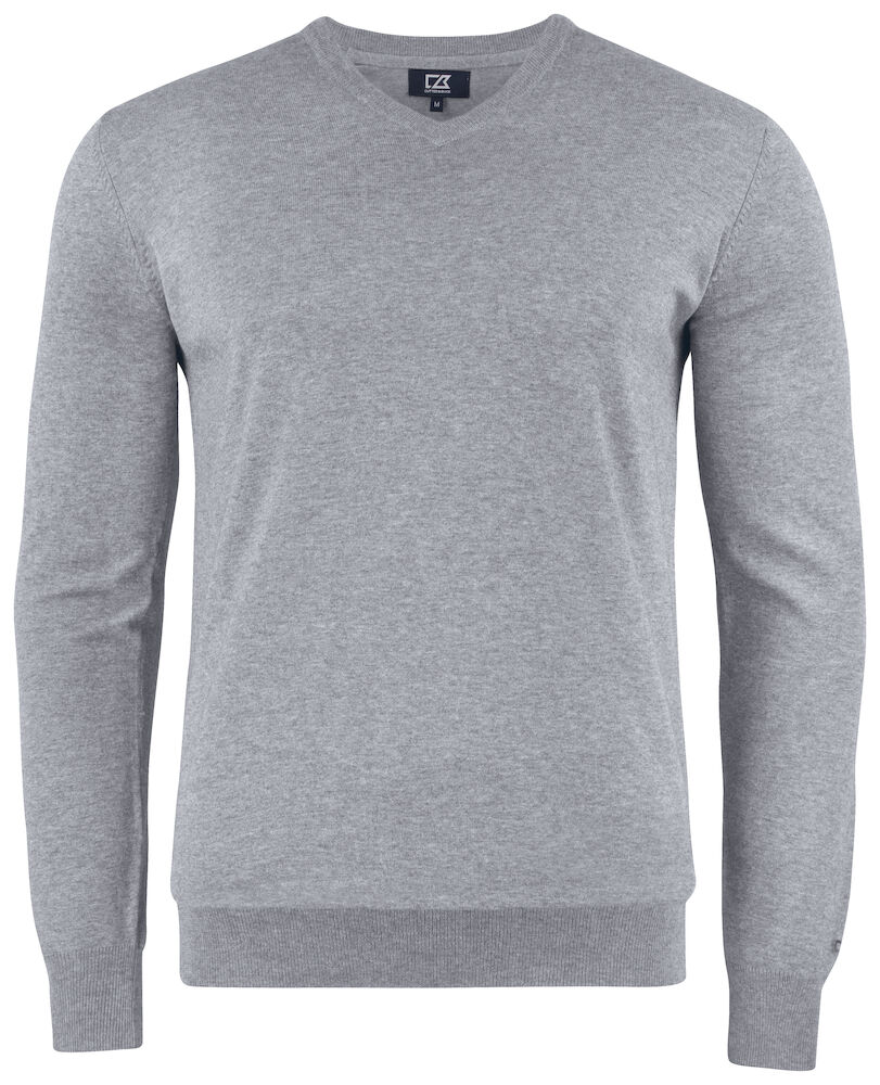 Oakville V-neck Men Grey melan S