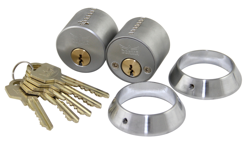 CYLINDER STRUKTUR RUND DUBBEL 5NY MATTKROM