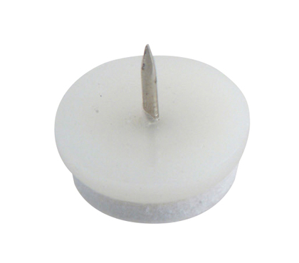 GOLVSKYDD MILLERS PLAST/FILT/S PIK VIT Ø22MM