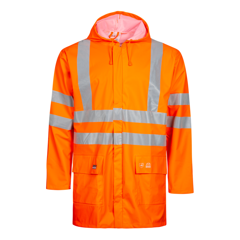 MF Regnjacka S Hi-Viz Orange MF Hi-Viz Regnjacka