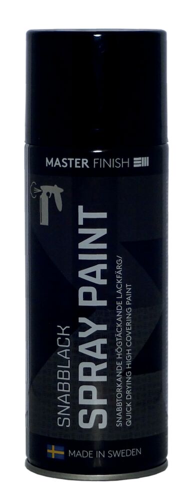 Sprayfärg svart blank 1001 Master