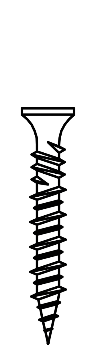 HÅRDGIPSSKRUV BANDAD EFZ 40X3,9MM