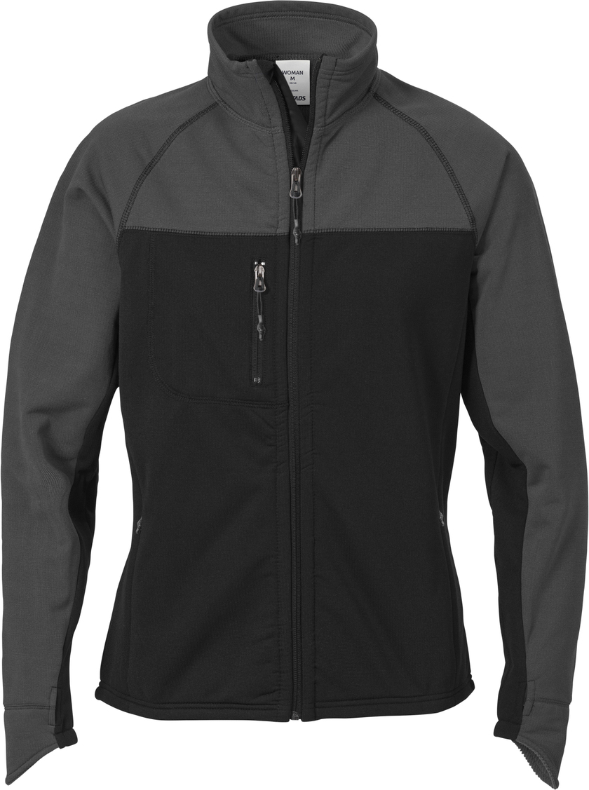 FLEECEJACKA DAM 1474 MIC SVART STL S