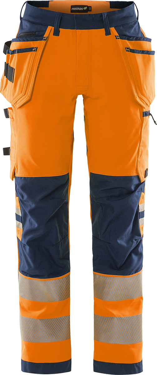 HANTVERKARBYXA 2644 GSTP KL 1 VARSELORANGE/MARINBLÅ STL C56
