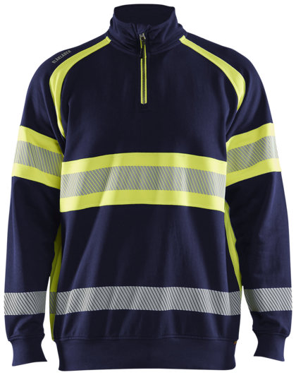 TRÖJA 35531158 L MARIN BLÅ/VARSELGUL BLÅKLÄDER