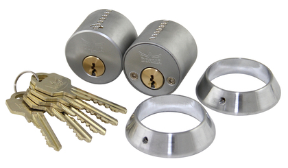 CYLINDER STRUKTUR RUND DUBBEL 5NY MATTKROM