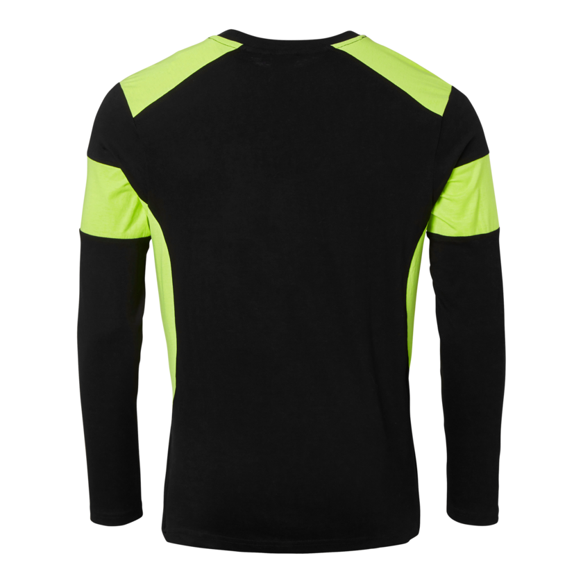 T-shirt 212  l.ä svart/gul L