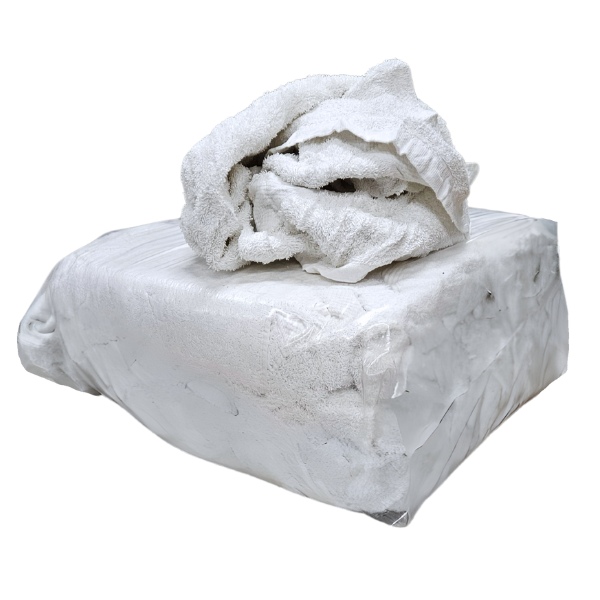 Vita trasor frotté Prima 100%  bomull, 10kg/bal