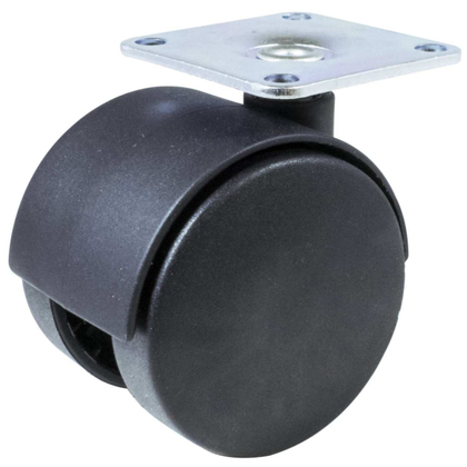 MÖBELHJUL SVART 50MM