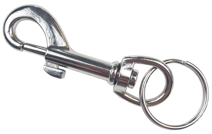 KARBINHAKE/NYCKELRING MILLERS NICKEL 60MM