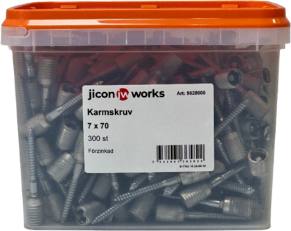 Karmskruv 7x70mm 300p Jicon