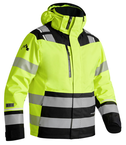 Vinterjacka Univern ProTec 2-in-1, kl2/3, gul/svart 5XL