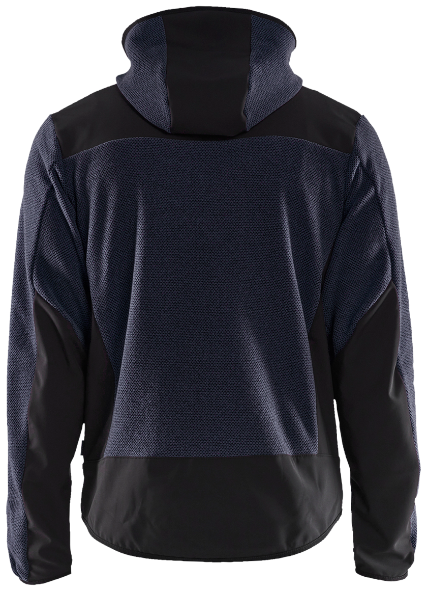 JACKA STICKAD SOFTSHELL 5940 2536 M MARINBLÅ/SVART 4XL