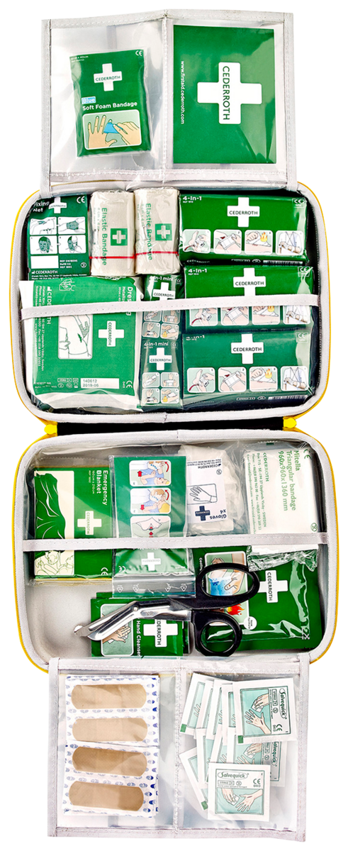 FÖRSTA HJÄLPEN-VÄSKA, CEDERROT H FIRST AID KIT LARGE