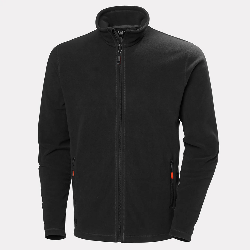 FLEECEJACKA LÄTT OXFORD SVART XS POLARTEC