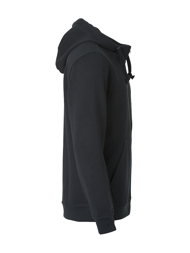 Basic Hoody FZ Herr Svart XS