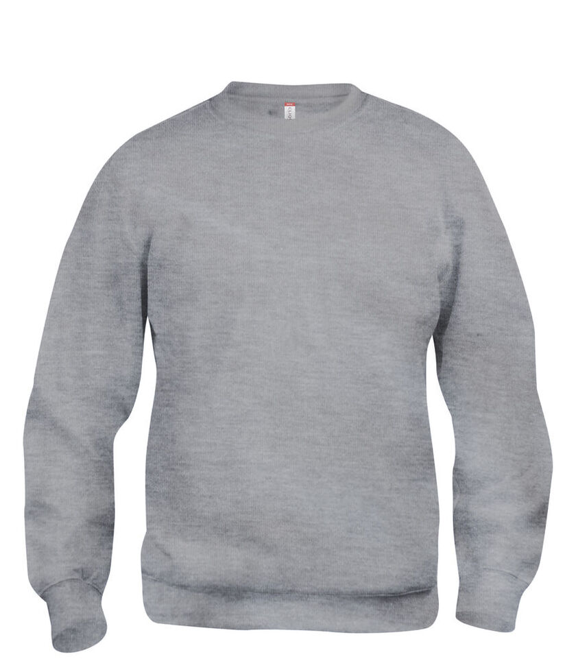Basic Roundneck Gråmelerad 4XL