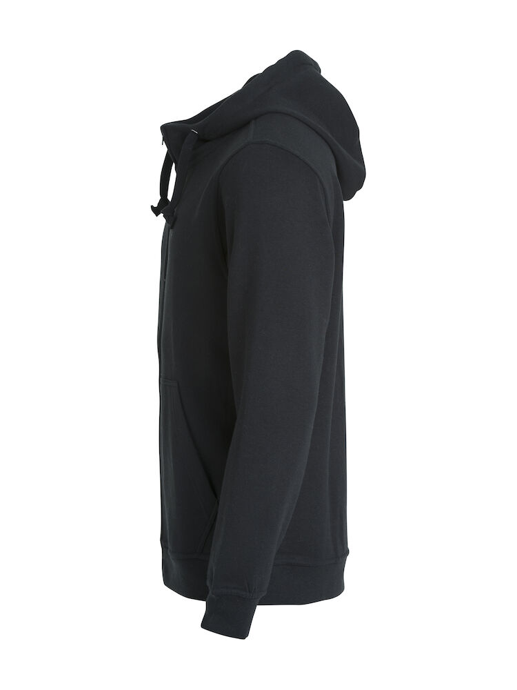 Basic Hoody FZ Herr Svart XS