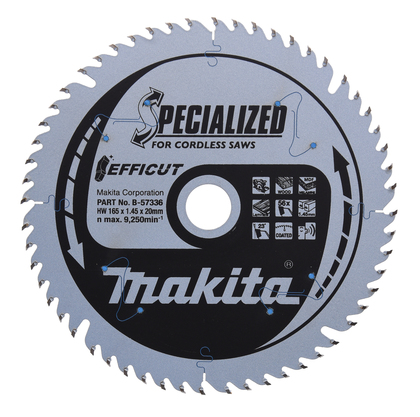SÅGKLINGA B-57336 MAKITA EFFICUT 56T 165X20X1,45MM