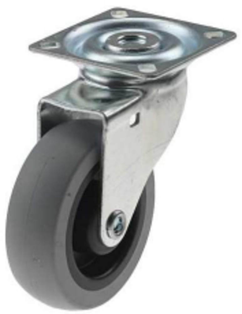 LÄNKHJUL GUMMI GRÅ 75MM