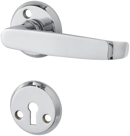 INNERDÖRRHANDTAG 1871 HVID MED NYCKELSKYLT KROM PP