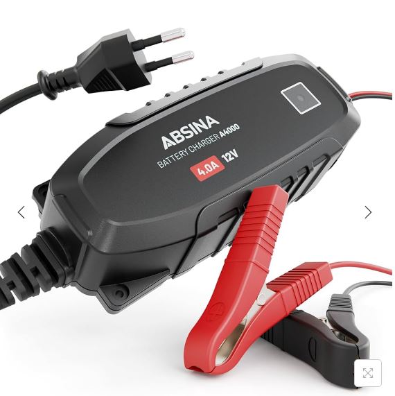 Absina A-4000 laddare för 12V  batteri 4,0A