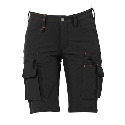 Shorts fullstrech svart C38 dam Worksafe